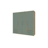 Kleiderschrank  Morley , holzfarben , Maße (cm): B: 206 H: 200 T: 53.0