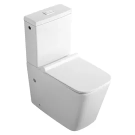 Sanicomfort Aliki Square Stand-WC mit WC-Sitz Weiß