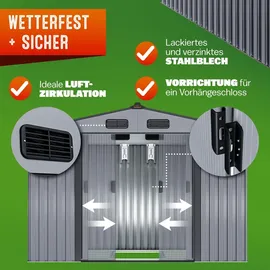 Gardebruk Geräteschrank 2,60 x 2,05 m Grau