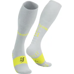 Compressport Unisex Full Socks Oxygen weiß