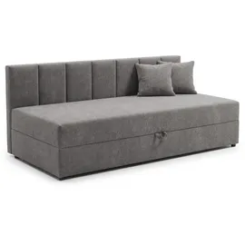 s-style möbel Lenny Tagesbett 90 x 200 cm grau