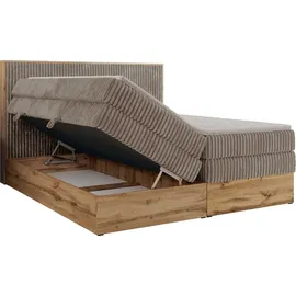 MKS Meble WOOD CLASSIC KING 140 x 200 cm H3 Hellbraun