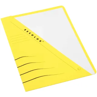 Jalema 3153306 Secolor Sichtmappe A4, Karton, C2C, für die Loseblatt-Ablage, 10er Packung, gelb