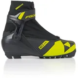 Fischer RC1 JR Combi Kinder Langlaufschuhe Schwarz/Gelb 37