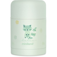 MINILAND BABY Miniland Food Thermy Mint, 600 ml Isolierbehälter, doppelte Stahl-Isolierschicht hält die Temperatur der Speisen stundenlang.