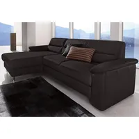 sit&more Ecksofa Ascara L-Form, inklusive Boxspring/Federkern-Polsterung, wahlweise mit Bettfunktion schwarz