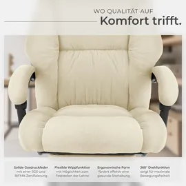Tectake Jillien Velours Beige