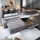 masseno Eckcouch Polyester 3-Sitzer Grau