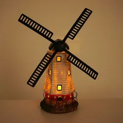 Solar LED-Windmühle MCW-G95, Gartendeko Tischdeko Dekofigur, In-/Outdoor