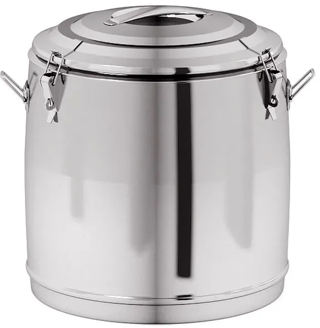 Edelstahl-Thermobehälter ohne Ablauf, 400 x 400 mm, 35 l