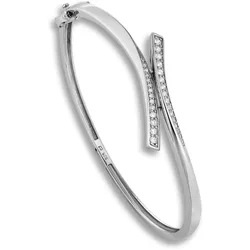 Silberarmband ONE ELEMENT "Zirkonia Armreif aus 925 Silber", silber, Armbänder, Damen, Damen Silber Schmuck