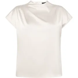 Zero Satin-Bluse mit Kragen 40, Eggnog - 40