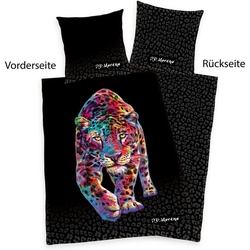 Kinderbettwäsche P.D. Moreno Bettwäsche-Set Jaguar Satin 135 x 200 cm, Herding