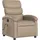vidaXL Massagesessel mit verstellbarer Rückenlehne Kunstleder 92 x 99,5 x 0 cm Cappuccino-Braun mit Fernbedienung