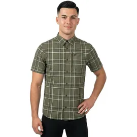 Fjällräven Abisko Hike Kurzarmhemd Laurel Green / Chalk White S