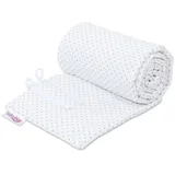 babybay Nestchen Stoff Weiß / Grau
