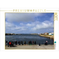 Calvendo Angler in Hafen von Hvide Sande Puzzle