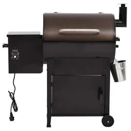 vidaXL Pelletgrill 104 cm mit Schornstein