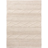 benuta Naturals Teppich, Wolle, Cream, 120 x 170 cm,