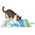 LIONTO Futterspielmatte 100x60 cm Gelb/Blau