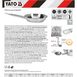 Yato YG-00100 Bratpfanne 20 cm