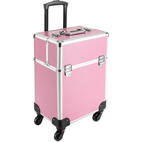 Kosmetikkoffer Make up Koffer, Aluminiu Schminkkoffer Friseurkoffer, Trolley Beauty Case (Rosa)