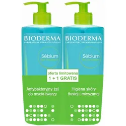 Bioderma Sebium Gel 1000 ml Doppelpack Akne-Pflege