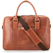 Buckle & Seam Everett Business Bag Cognac