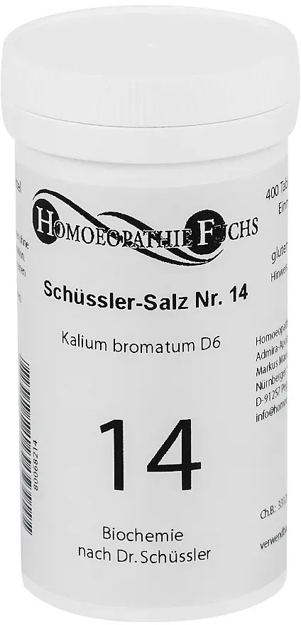 HOMOEOPATHIEFUCHS Schüssler-Salz Nummer 14 Kalium bromatum D6 Biochemie