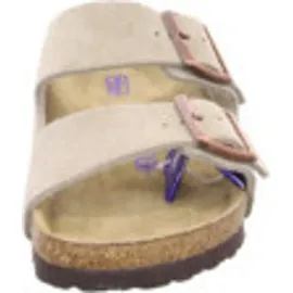 Birkenstock Arizona Weichbettung Veloursleder schmal taupe 36