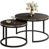 lookway Soleil Schwarz Marmor 70 x 48 x 50 cm