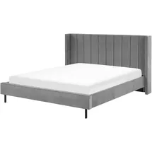Beliani Villette 180 x 200 cm Grau
