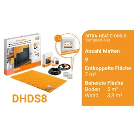 Schlüter Systems DITRA-HEAT-E-DUO-S Beheizung und Temperaturregler Komplett-Set 7,0 m2 / beheizte Fläche 5,0 m2