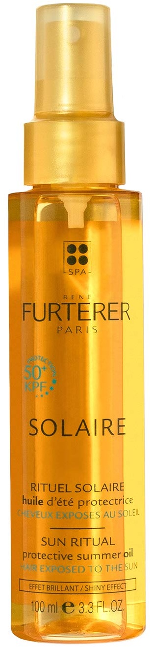 Rene Furterer Solaire Waterproof KPF 90 Protective Summer Oil - Shiny Effect (High Protection For Hair Exposed To The Sun) 100ml