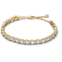 Pandora Damen-Armband Herz Dreifacher Goldfarben 564390C01 18 cm