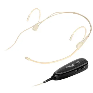 Stagg SUW 12H-BE Drahtloses Headset-Mikrofonset Beige