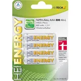 Heitech NiMH-Akku "Ready to Use" - HR03 Micro/AAA - 800 mAh - 1,2V