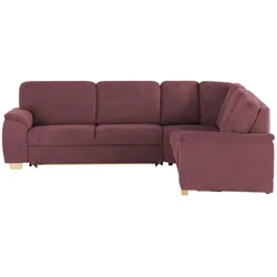 smart Ecksofa  Valencia ¦ rot ¦ Maße (cm): B: 280 H: 90 T: 250.0