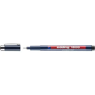 edding 1800 Fineliner schwarz 0,35 mm, 1 St.