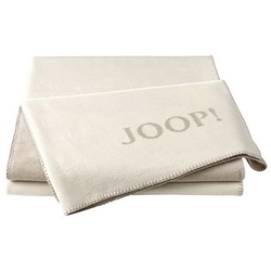 Joop! Wohndecke Uni-Doubleface Ecru-Feder