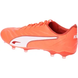 Puma KING PRO FG/AG Unisex Fussballschuh, Glowing Red-PUMA White-Red Fire