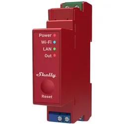 Shelly Pro 1PM, 1 Kanal WLAN + Bluetooth Schaltaktor mit Messfunktion, DIN Rail Montage