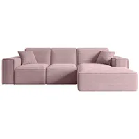 altdecor Ecksofa Rosa, Textil, 6-Sitzer, L-Form Corner Sofa Bett Eckcouch Couch Wohnlandschaft Cauchsofa SERRA-L - Couches, Wohnlandschaften, Ecksofas