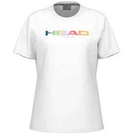 Head Racket Head Rainbow T-Shirt Women, White