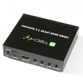 TECHLY HDMI Audio-Extractor LPCM 7,1 4K UHD 3D Schwarz