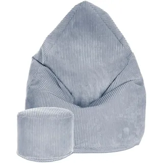 DreamRoots Sitzsack Hellblau, Blau, Textil, 80x120x80 cm, Oeko-Tex® Standard 100, Wohnzimmer, Hocker, Sitzsäcke, XXL Sitzsäcke