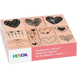 Heyda Stempelset Herzen 1 St.