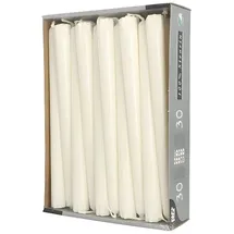 Papstar Leuchterkerzen 24 cm 30 St. weiß