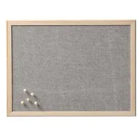 Zeller Pinnwand 40 x 30 cm Grau
