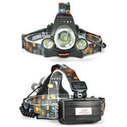 Stirnlampe Kopflampe Wiederaufladbar Hell Scheinwerfer USB